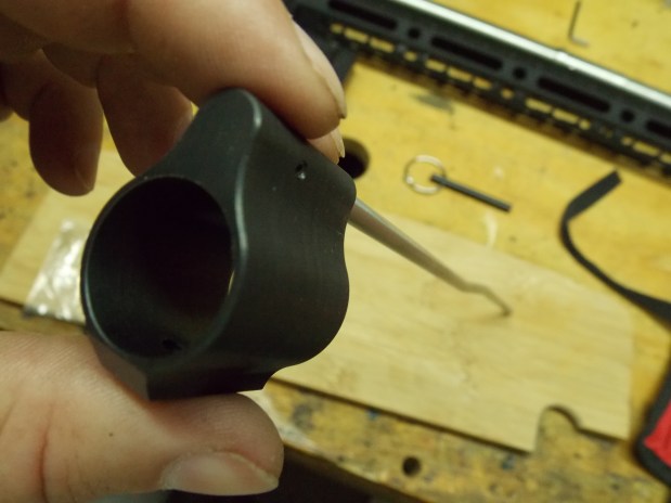 Gas Tube installed in Gas Block